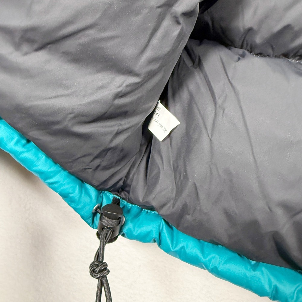 The North Face Nuptse Jacket Size 2X‎ Womens Plus Harbor Blue Hidden Hood NWT - Picture 13 of 14